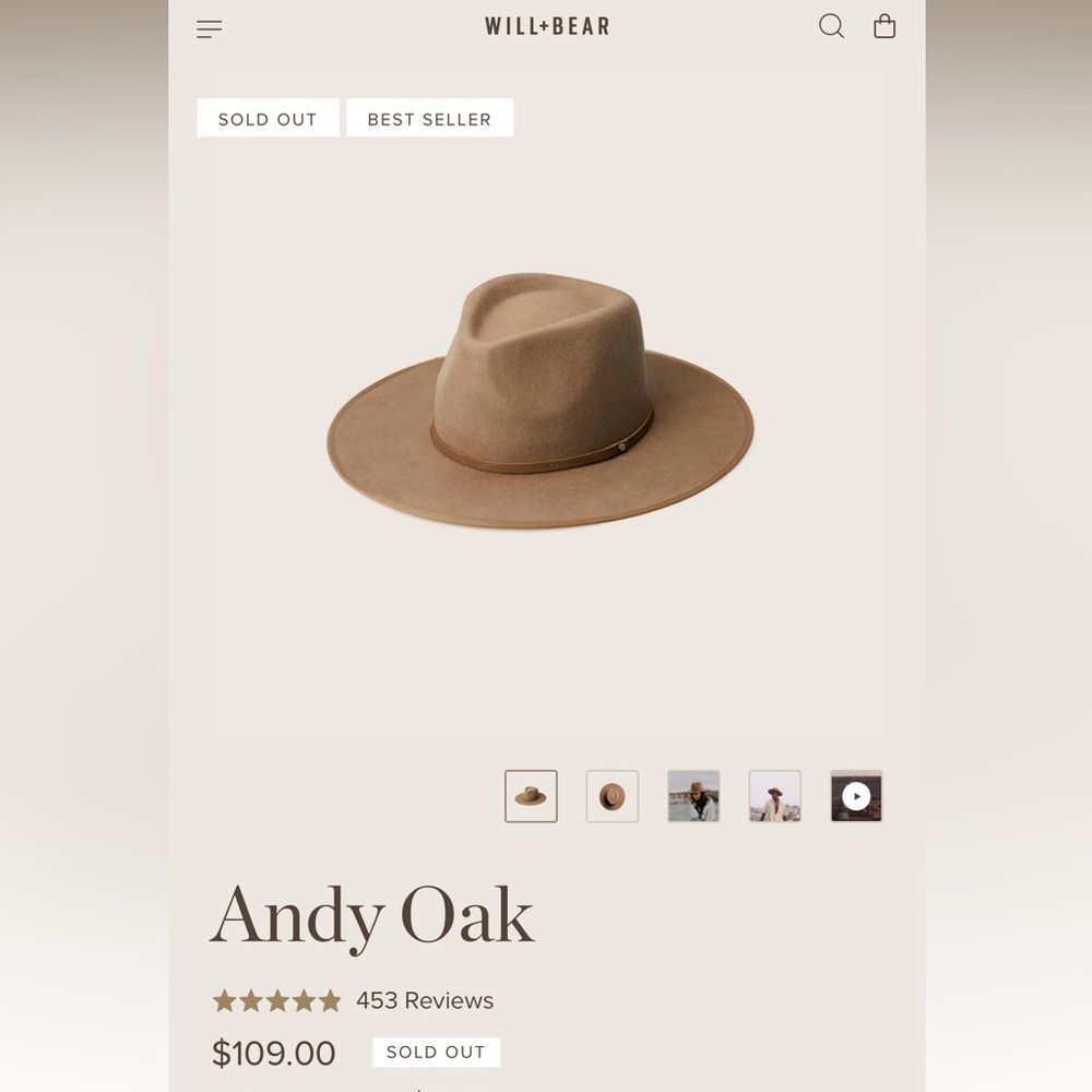 Will & Bear Andy Oak Wool Hat